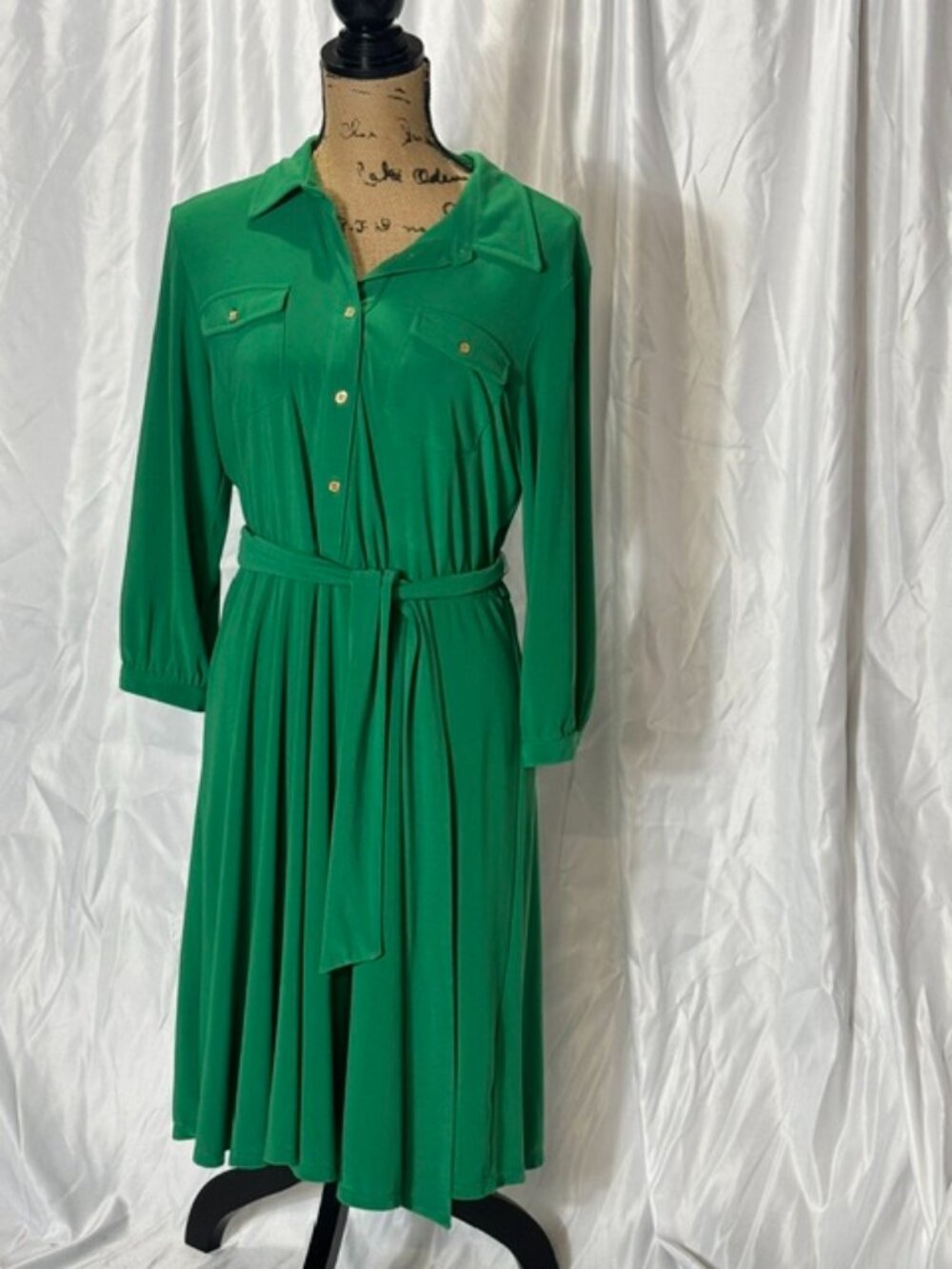 Green Jersey Dress